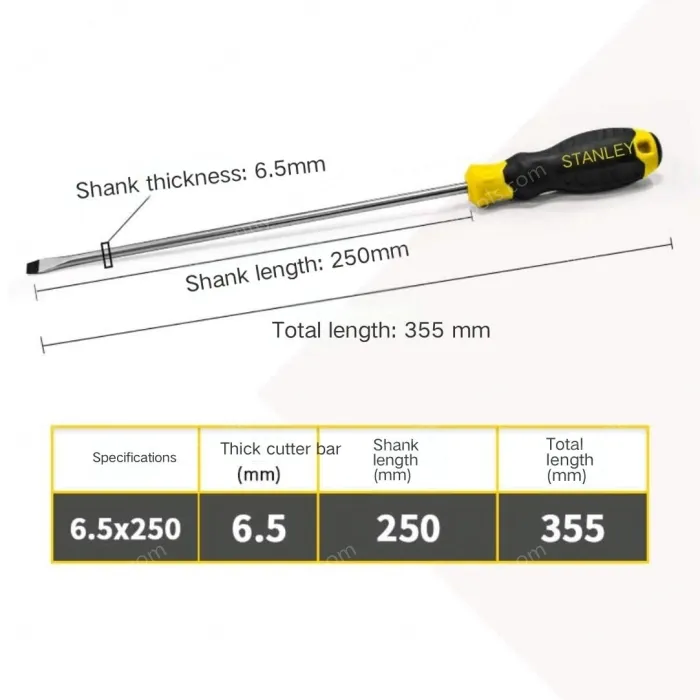 The glue handle is 6.5x250mm