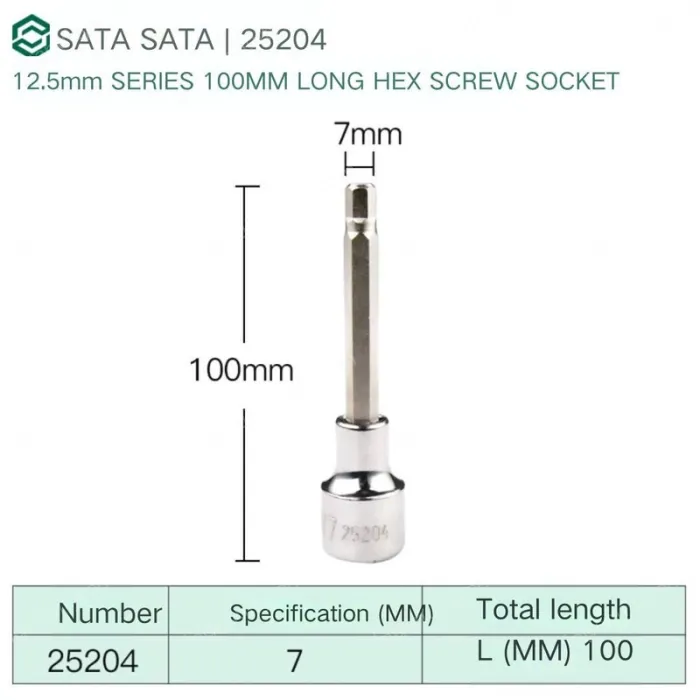 Dafei 7mm with a total length of 100mm-25204