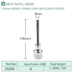 Dafei 8mm with a total length of 100mm-25205