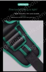 Multi-slip pocket waist bag with lid (thickened wear-resistant belt+shoulder strap)