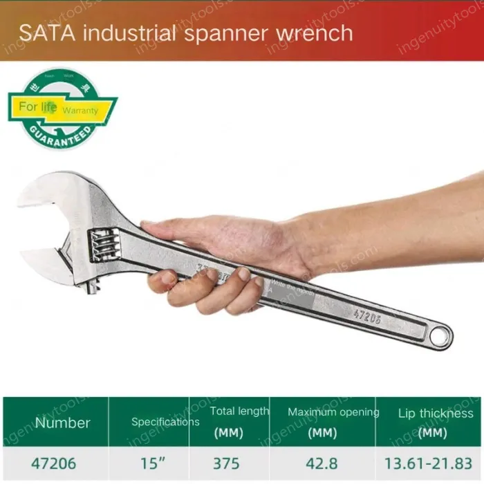 Industrial grade 15 inches, opening 42.8mm-47206