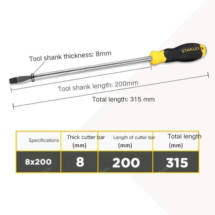 The glue handle is 8x200mm