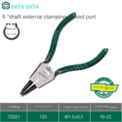 5-inch curved external circlip pliers 72021