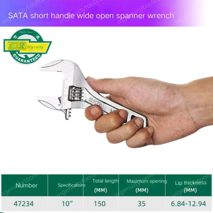 Short shank: 10 inches, opening capacity: 35mm-47234