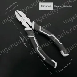 6 inch three-piece set (vise + needle nose pliers + wire stripper)