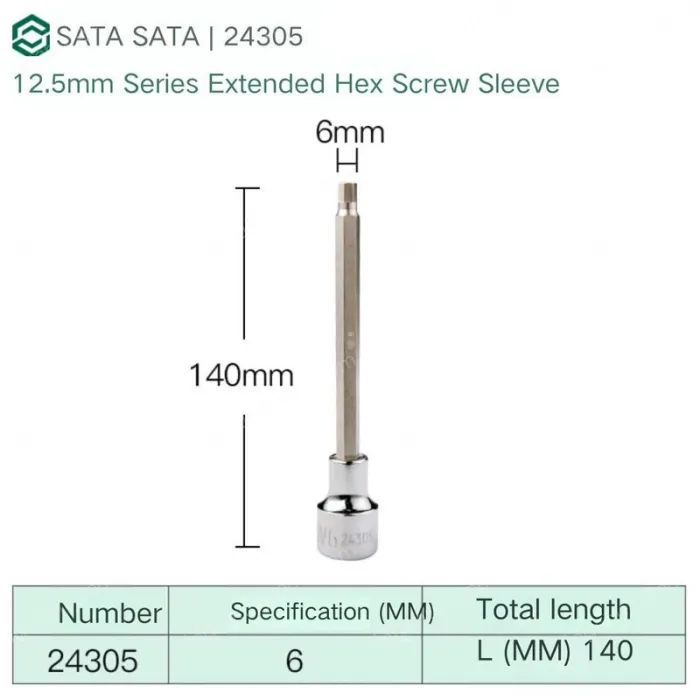 Dafei 6mm with a total length of 140mm-24305