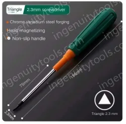 Triangle head screwdriver 2.3