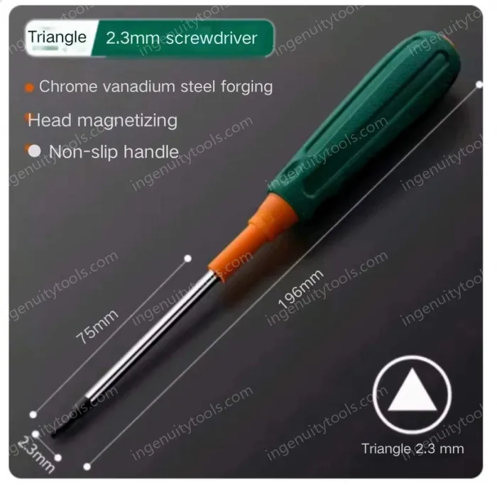 Triangle head screwdriver 2.3