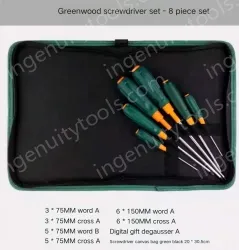 Set of 8 screwdriver canvas sets
