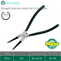 9 inch straight inner circlip pliers 72033