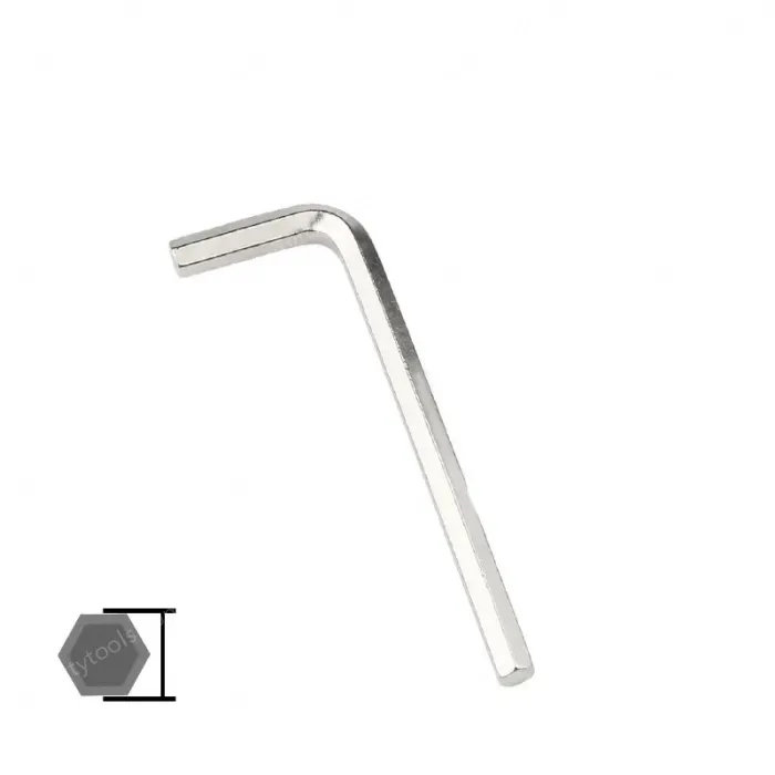 Nickel plated 6mm 5pcs flat head