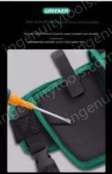 Multi-slip pocket waist bag with lid (thickened wear-resistant belt+shoulder strap)